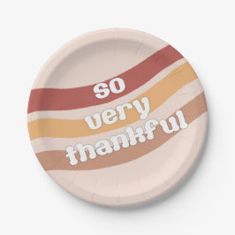 非常に感謝の紙プレート ペーパープレート