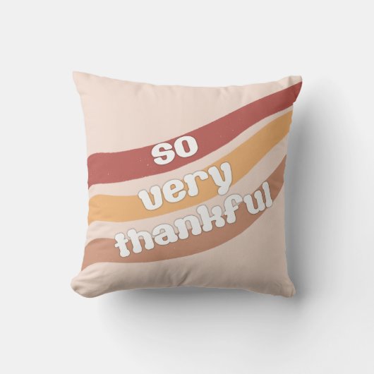 非常に感謝の装飾用クッション クッション (正面)