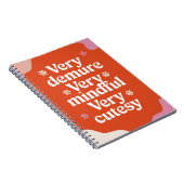 非常に慎重に非常に可愛い鮮やか人 ノートブック (右側)