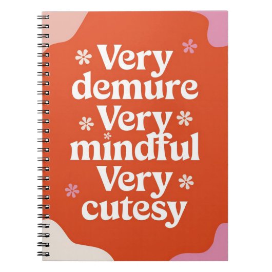 非常に慎重に非常に可愛い鮮やか人 ノートブック (正面)