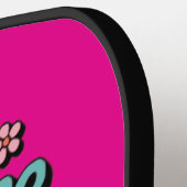 非常に慎重に非常に可愛い鮮やか人 ピックルボールラケット (左詳細)