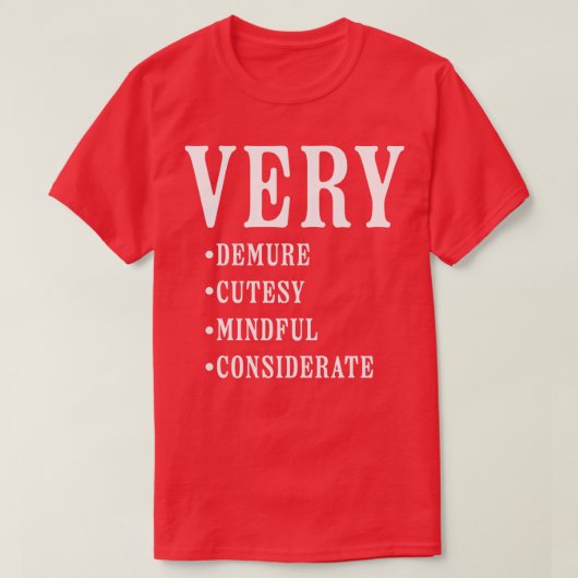 非常に慎重に非常に慎重に非常に考慮する Tシャツ (デザイン正面)
