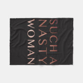 非常に扱いにくい女性 フリースブランケット (正面(横))