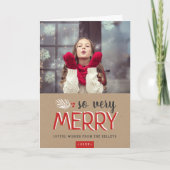 非常に折りメリー畳まれた休日の写真グリーティングカード シーズンカード (正面)