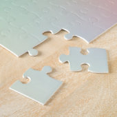 非常に挑戦的なレインボーグラデーションピンクグリッター ジグソーパズル (側面)