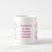 非常に控えめな非常に心を込めたフローラの幸福 コーヒーマグカップ (中央)