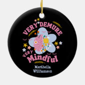 非常に控えめな非常に心を込めたフローラの幸福 セラミックオーナメント (裏面)