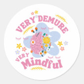 非常に控えめな非常に心を込めたフローラの幸福 ラウンドシール (正面)