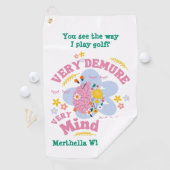 非常に控えめな非常に慎重なフローラ ゴルフタオル (インサイチュ)