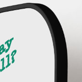 非常に控えめな非常に慎重なフローラ ピックルボールラケット (左詳細)