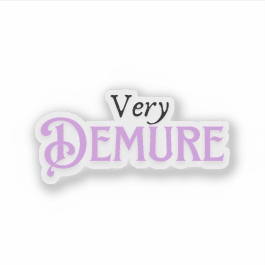 非常に控えめ シール (正面)