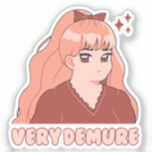 非常に控えめ シール (正面)