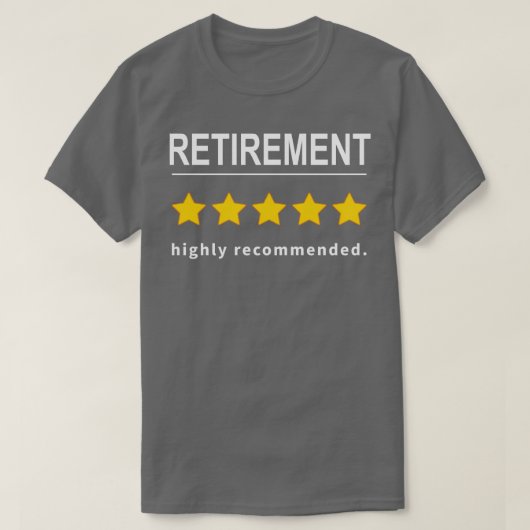 非常に推奨される退職 Tシャツ (デザイン正面)