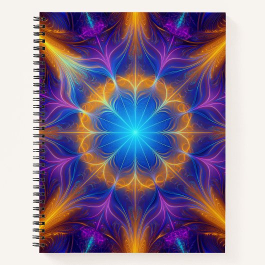 非常に操作されたリアプノフのフラクタル ノートブック (正面)