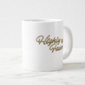 非常に支持される金ゴールドのエンボス ジャンボコーヒーマグカップ (正面右)