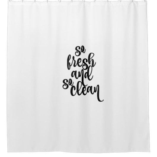 非常に新鮮で清潔なシャワパーソナライズされたーカーテン シャワーカーテン (正面)