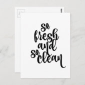 非常に新鮮で清潔な ポストカード (正面/裏面)