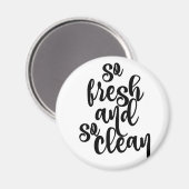 非常に新鮮で清潔な マグネット (正面/裏面)