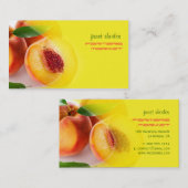 非常に新鮮な桃 名刺 (正面/裏面)