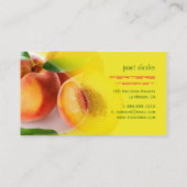 非常に新鮮な桃 名刺 (裏面)