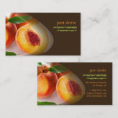 非常に新鮮な桃 名刺 (正面/裏面)