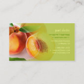 非常に新鮮な桃 名刺 (裏面)