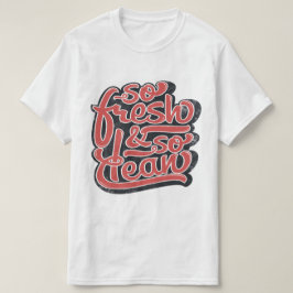 非常に新鮮な赤/白 Tシャツ