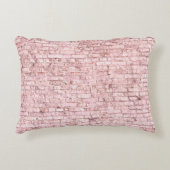 非常に明るい飽和抽象芸術ピンクの背景  アクセントクッション (正面)