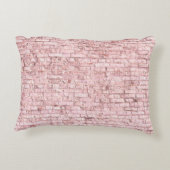非常に明るい飽和抽象芸術ピンクの背景 アクセントクッション (裏面)