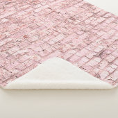 非常に明るい飽和抽象芸術ピンクの背景  シェルパブランケット (3/4)