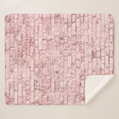 非常に明るい飽和抽象芸術ピンクの背景  シェルパブランケット (正面(横))