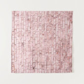 非常に明るい飽和抽象芸術ピンクの背景  タペストリー (正面(横))