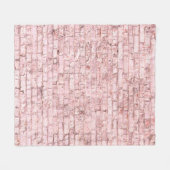 非常に明るい飽和抽象芸術ピンクの背景  フリースブランケット (正面(横))