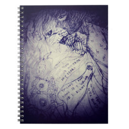 非常に暗い生き後を追物の私のマンガアニメ ノートブック