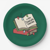 非常に本のようなクリスマス – 緑 ペーパープレート (正面)