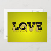 非常に柔軟なポニーによって作られたLOVE ポストカード (正面/裏面)