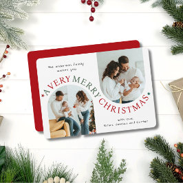 非常に楽しいクリスマスモダンのアーチ写真 シーズンカード