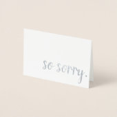 非常に残念な銀箔 箔カード (正面)