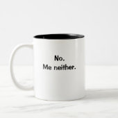 非常に残酷で会計おもしろい的なジョーク ツートーンマグカップ (左)