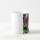 非常に汚いグラフィティマグ コーヒーマグカップ (中央)