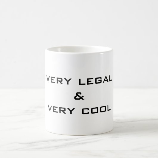 非常に法的及び非常にクールな切札のコーヒー・マグ コーヒーマグカップ (中央)