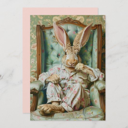 非常に洗練されたウサギのカード シーズンカード (正面/裏面)