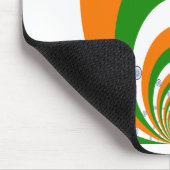 非常に深いサフランの3色、白い緑 マウスパッド (コーナー)