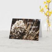 非常に深い後悔のカードを持って カード (黄色い花)