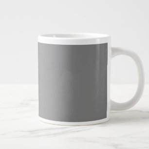 非常に灰色のカスタム ジャンボコーヒーマグカップ