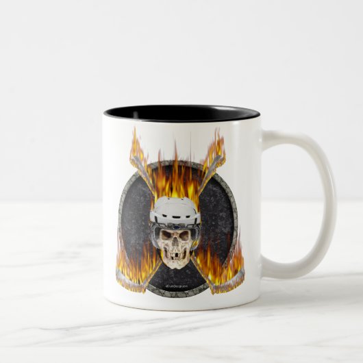 非常に熱いアイスホッケー用スティック ツートーンマグカップ (右)