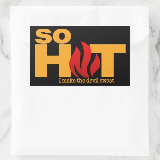 非常に熱いカスタムシール 長方形シール (バッグ)