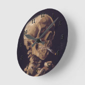 非常に熱いタバコが付いているゴッホの骨組 ラウンド壁時計 (傾斜)
