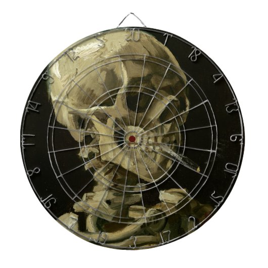 非常に熱いタバコが付いている骨組の頭部 ダーツボード (正面)