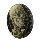 非常に熱いタバコが付いている骨組の頭部 ダーツボード (正面右)